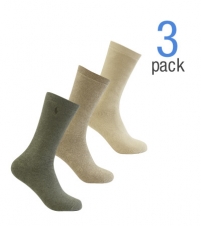 3-Pack Flat Knit Classic Casual Sock